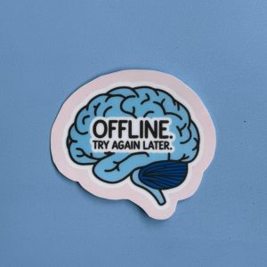 Naklejka / Napis "Offline. Try again later."