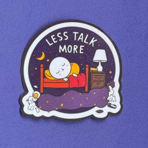 Naklejka / Napis "Less talk more"