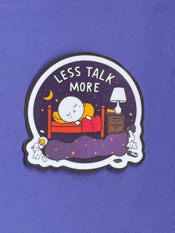 Naklejka / Napis "Less talk more"