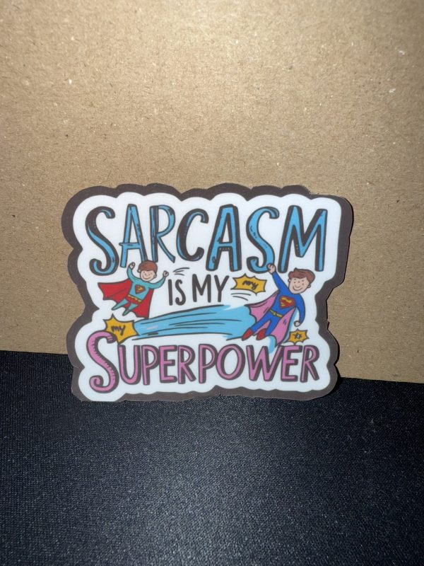 Naklejka / Napis "Sarcasm is my superpower" - obrazek 2