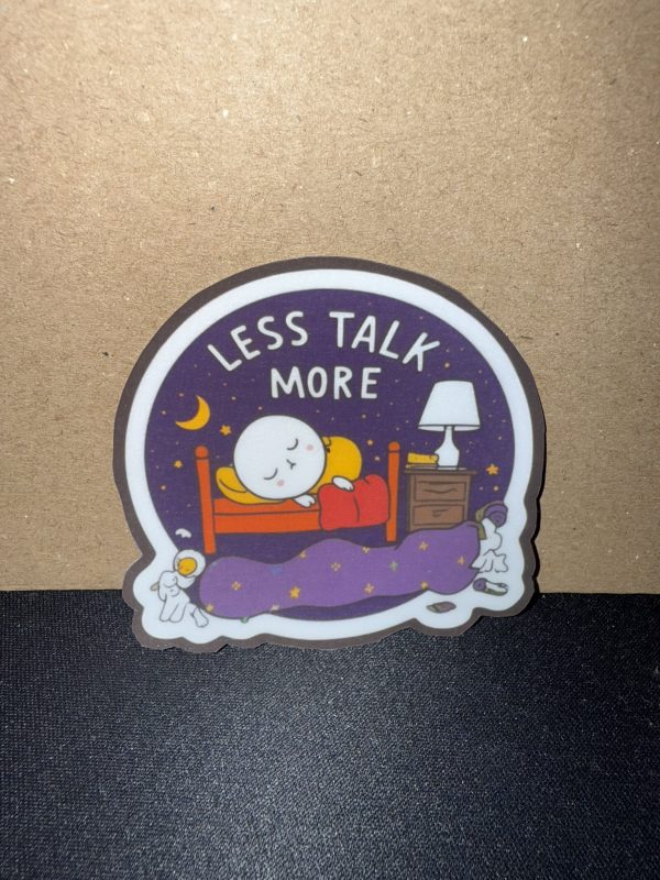 Naklejka / Napis "Less talk more" - obrazek 2