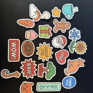 Naklejki śmieszne / świąteczne / kotki – gotowe do użycia, wodoodporne