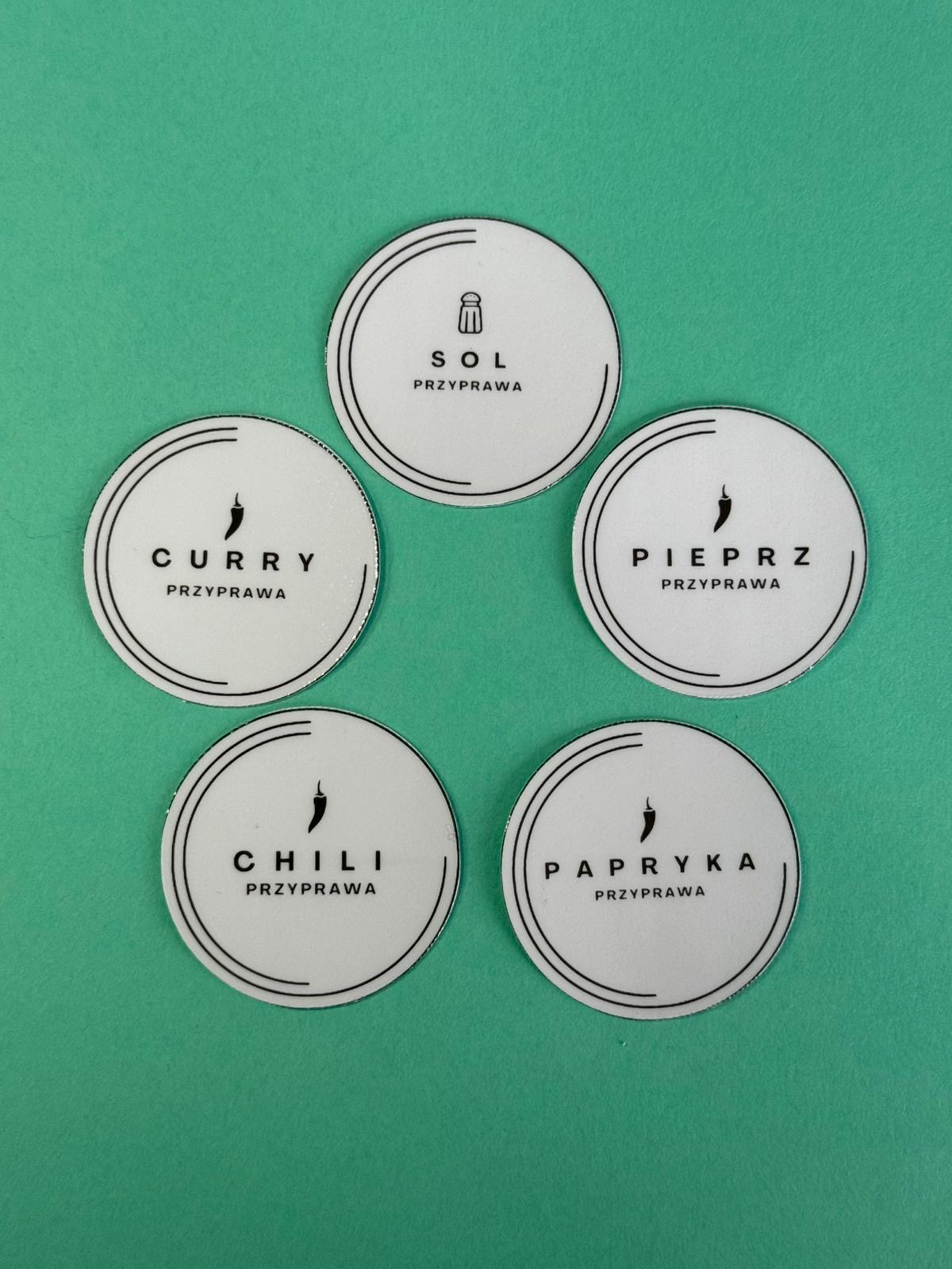 🎨 Etykiety kuchenne – minimalistyczne naklejki na przyprawy, mąki i produkty sypkie - obrazek 5