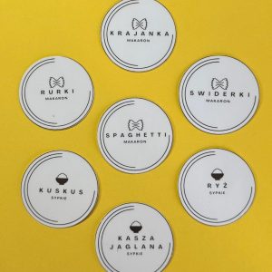 🎨 Etykiety kuchenne – minimalistyczne naklejki na przyprawy, mąki i produkty sypkie