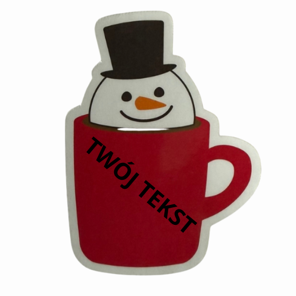 🎨 Naklejki Świąteczne – Twój Tekst na Wybranym Wzorze - obrazek 3
