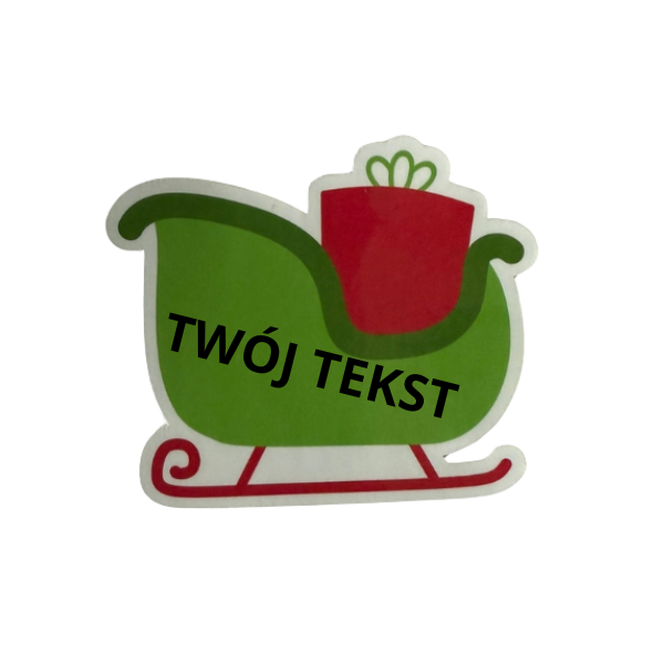 🎨 Naklejki Świąteczne – Twój Tekst na Wybranym Wzorze - obrazek 4