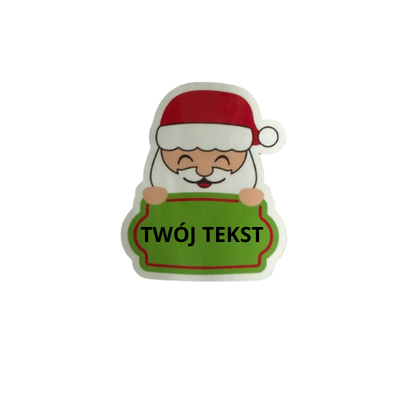 🎨 Naklejki Świąteczne – Twój Tekst na Wybranym Wzorze - obrazek 5