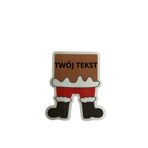 🎨 Naklejki Świąteczne – Twój Tekst na Wybranym Wzorze - obrazek 7